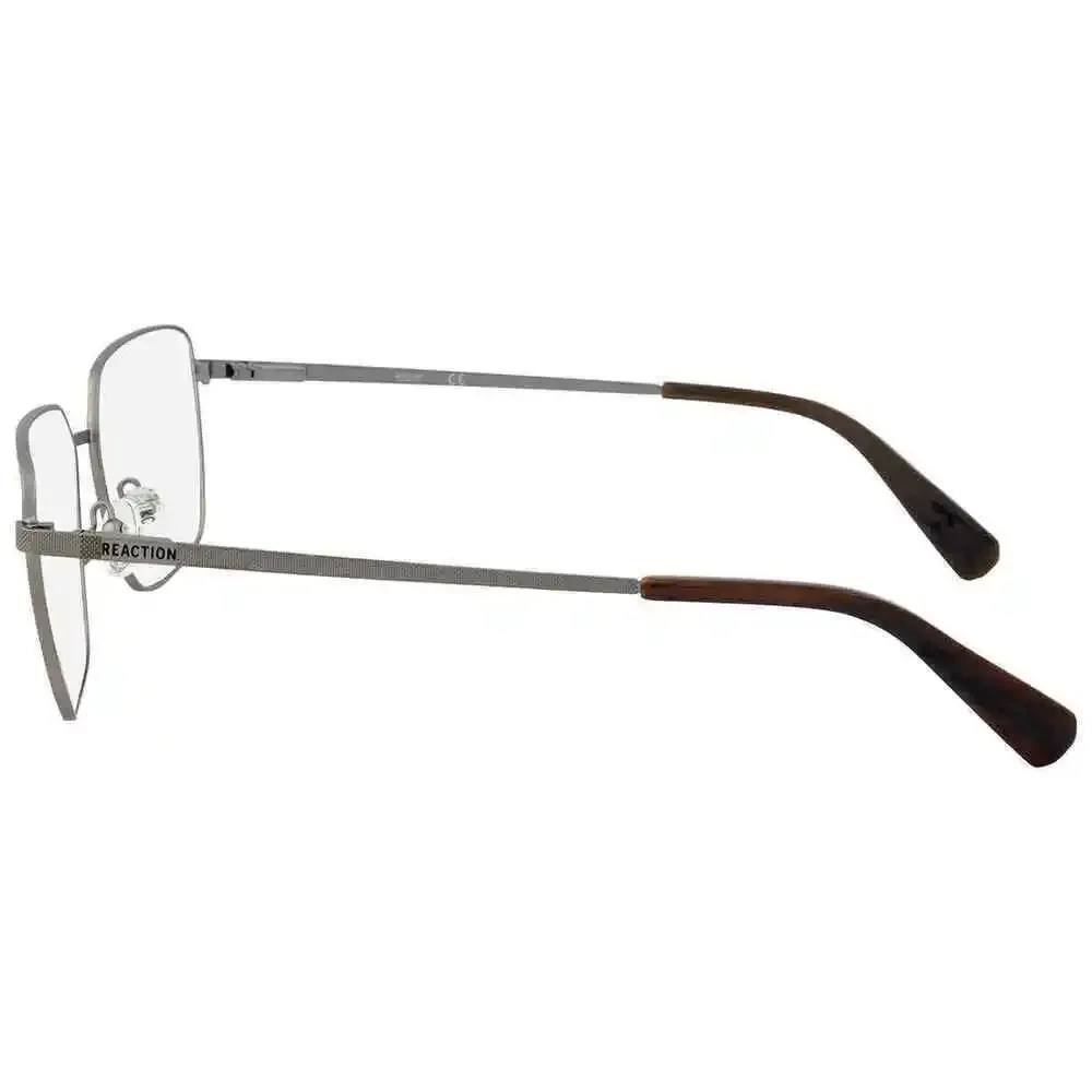 NWT Kenneth Cole Reaction KC0868 Gunmetal Rectangle 56mm Eyeglasses
